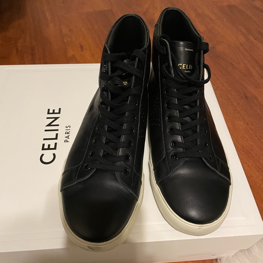 Celine Paris Triomphe Hightop Sneaker